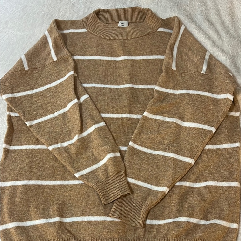 Women’s Brown Striped Sweater